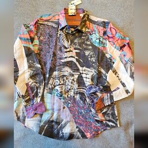 Robert Graham XL HOOKED ON YOU dress shirt